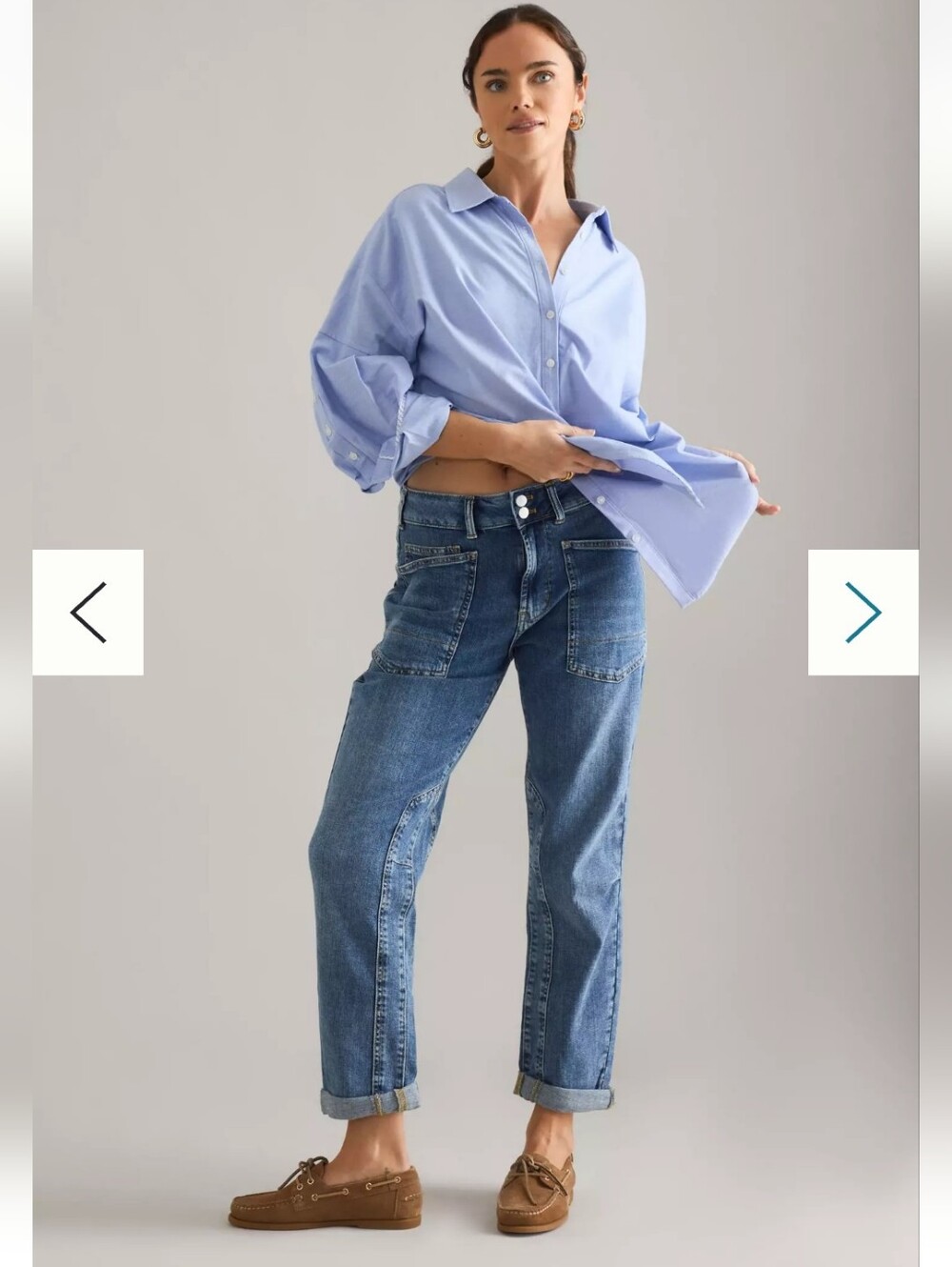 Pilcro The Wanderer Mid-Rise Relaxed Jeans by Pilcro Size 29P - Picture 4 of 16